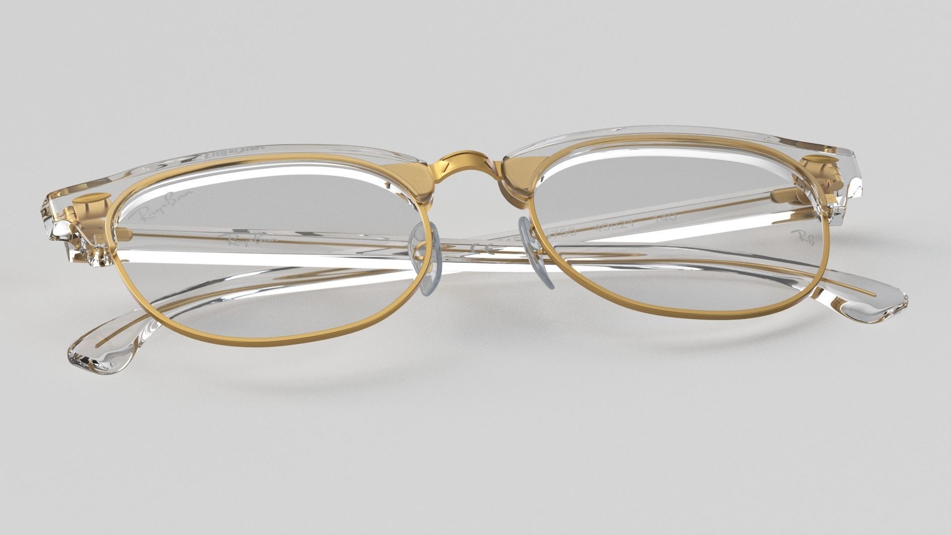 Ray-Ban eyeglasses RB5154 Single Transparent Close 3D model_21