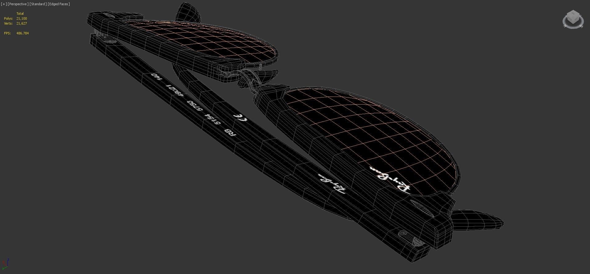 Ray-Ban eyeglasses RB5154 Single Transparent Close 3D model_7