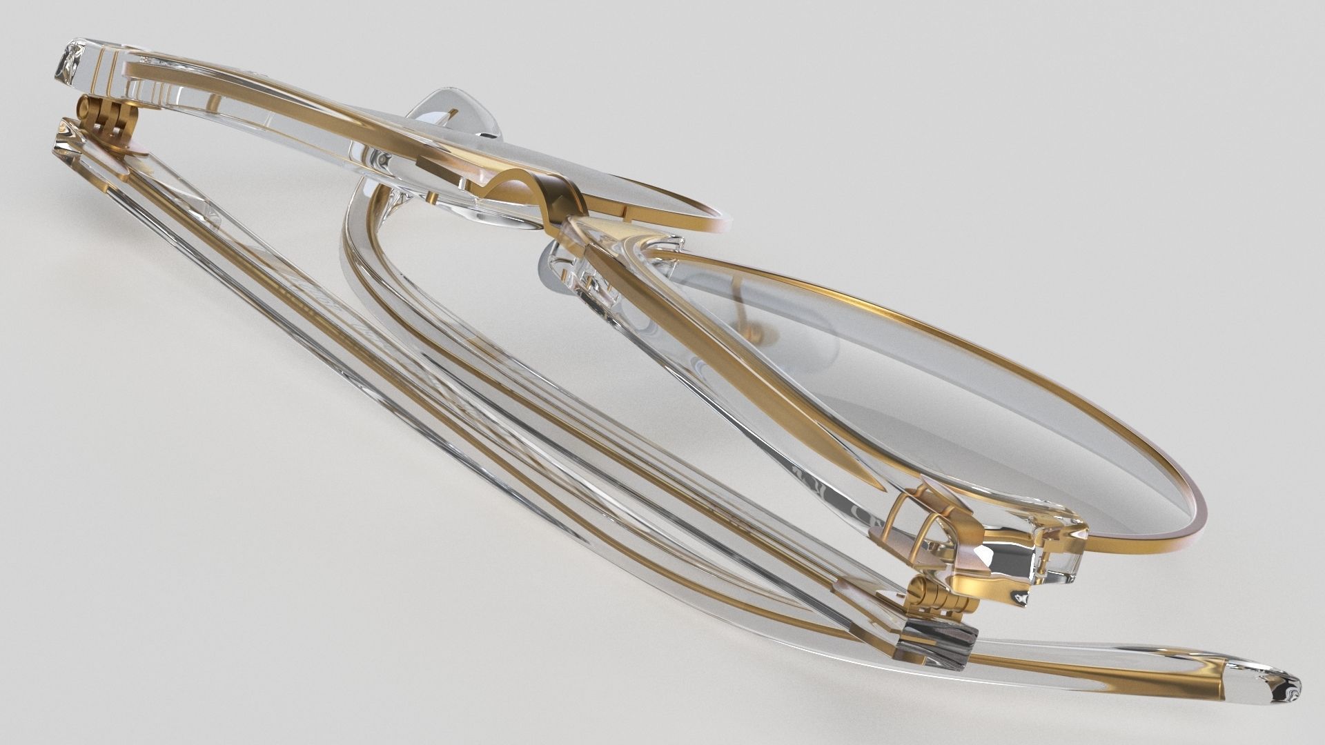 Ray-Ban eyeglasses RB5154 Single Transparent Close 3D model_15