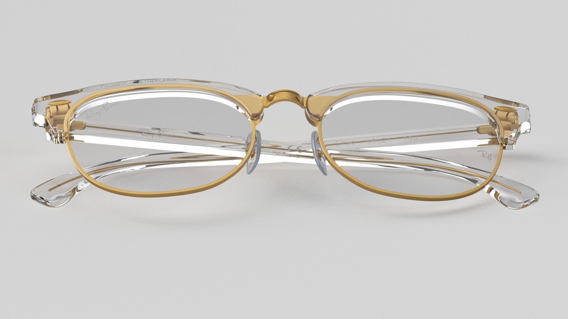 Ray-Ban eyeglasses RB5154 Single Transparent Close 3D model_20