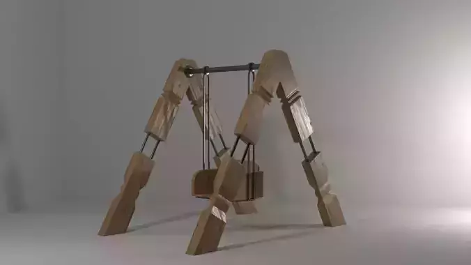 Wooden swing