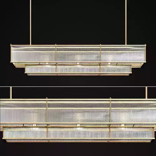 Marais Linear Chandelier 60 3D model