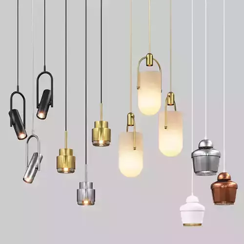 Four Hanging Light Set 02