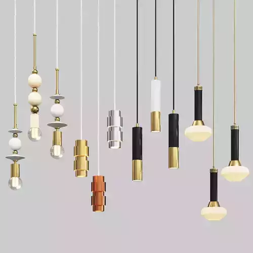 Four Hanging Light Set 03