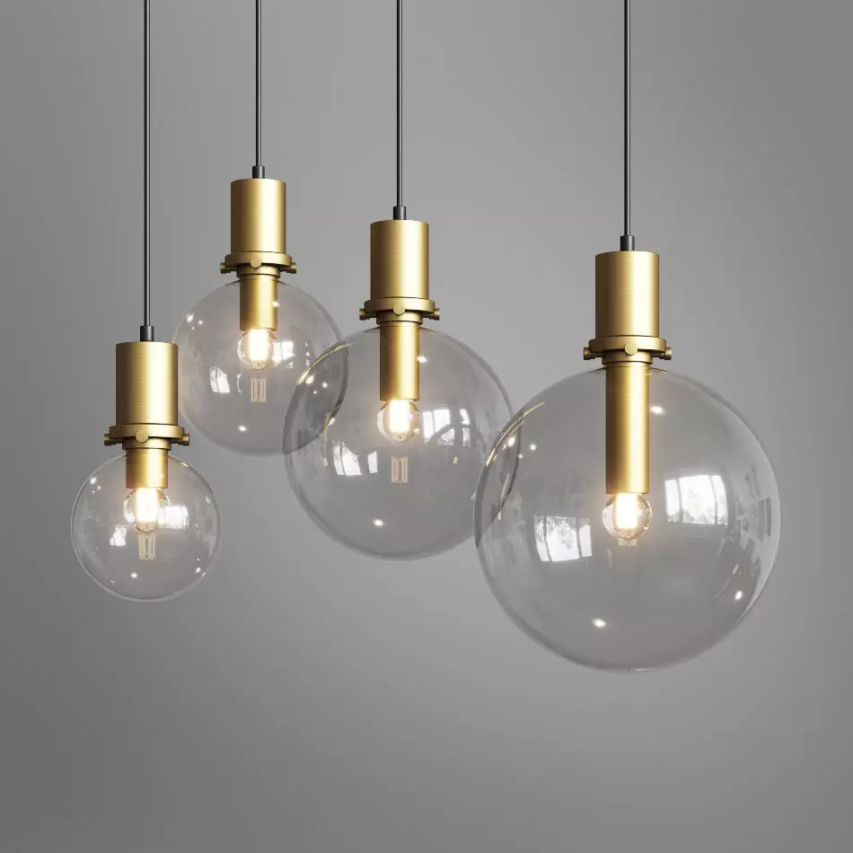 Penball Lampatron Minimalist lamp-pendant glass ball 3D model_0