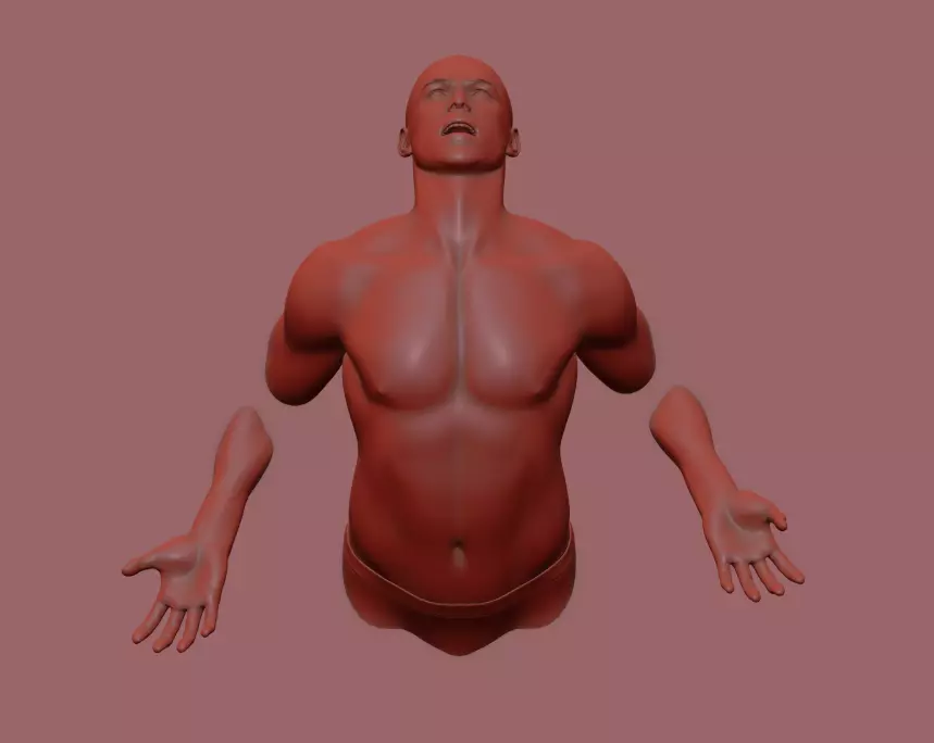 3D print Sculpture human body 3D print model_0