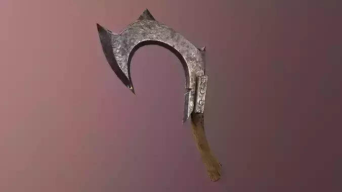 LowPoly Damaged and Dirty Hook Low-poly 3D model
