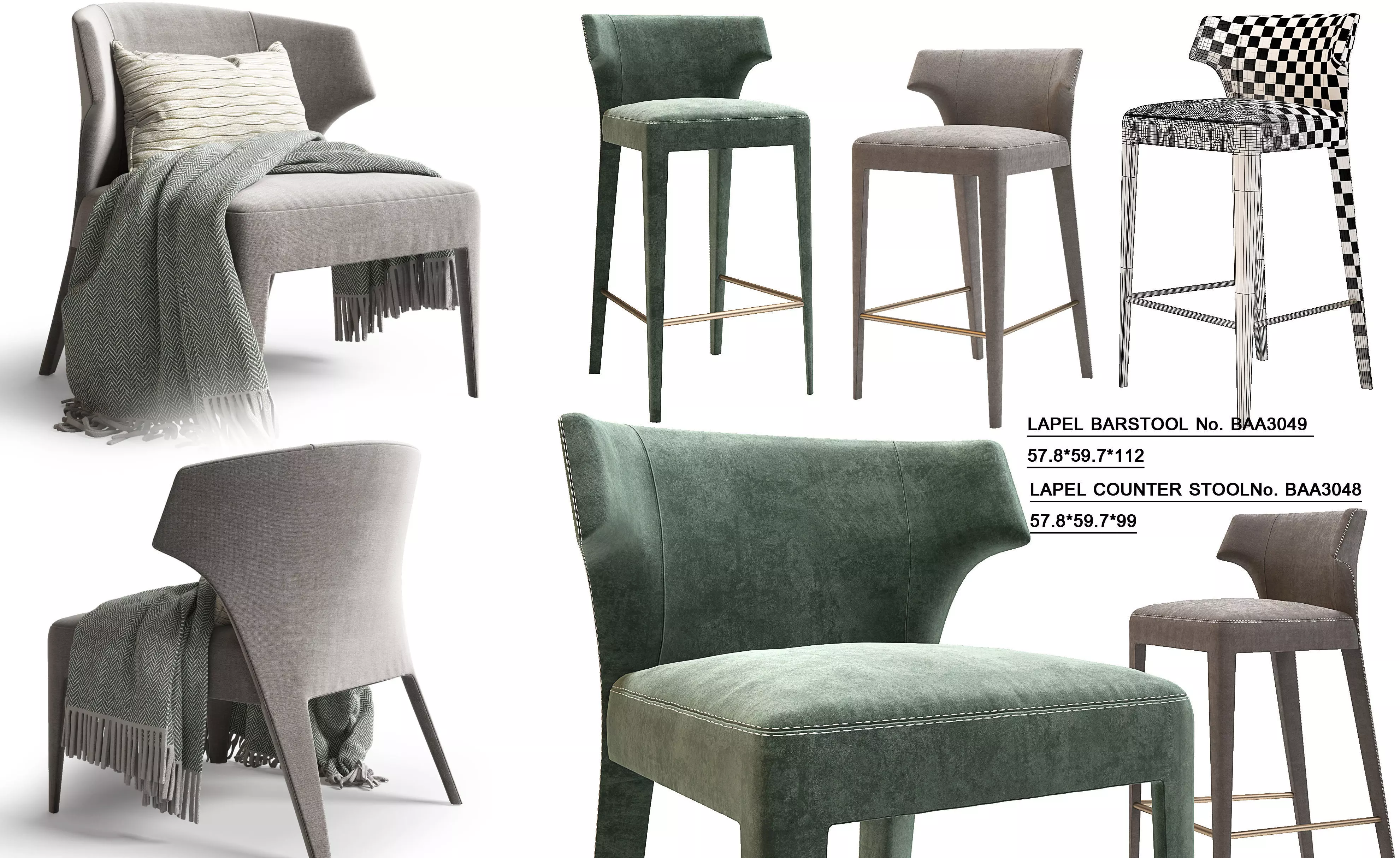 BAKER LAPEL 3 in 1 3D model_0