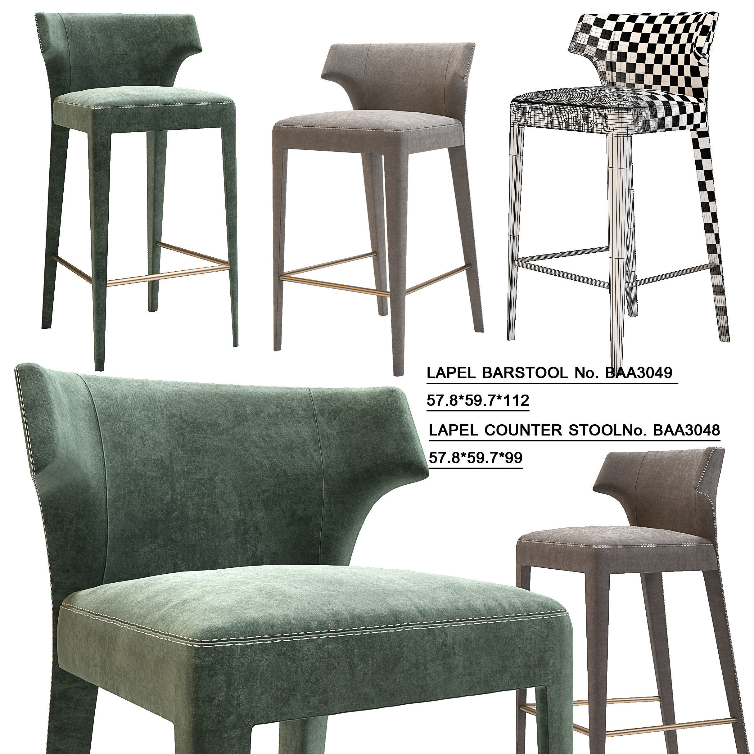 BAKER LAPEL 3 in 1 3D model_2