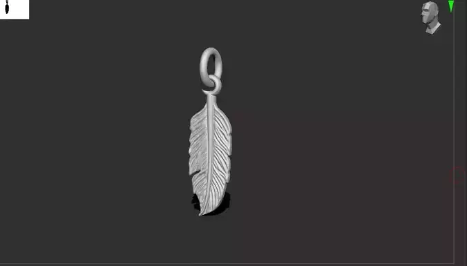 Feather pendant