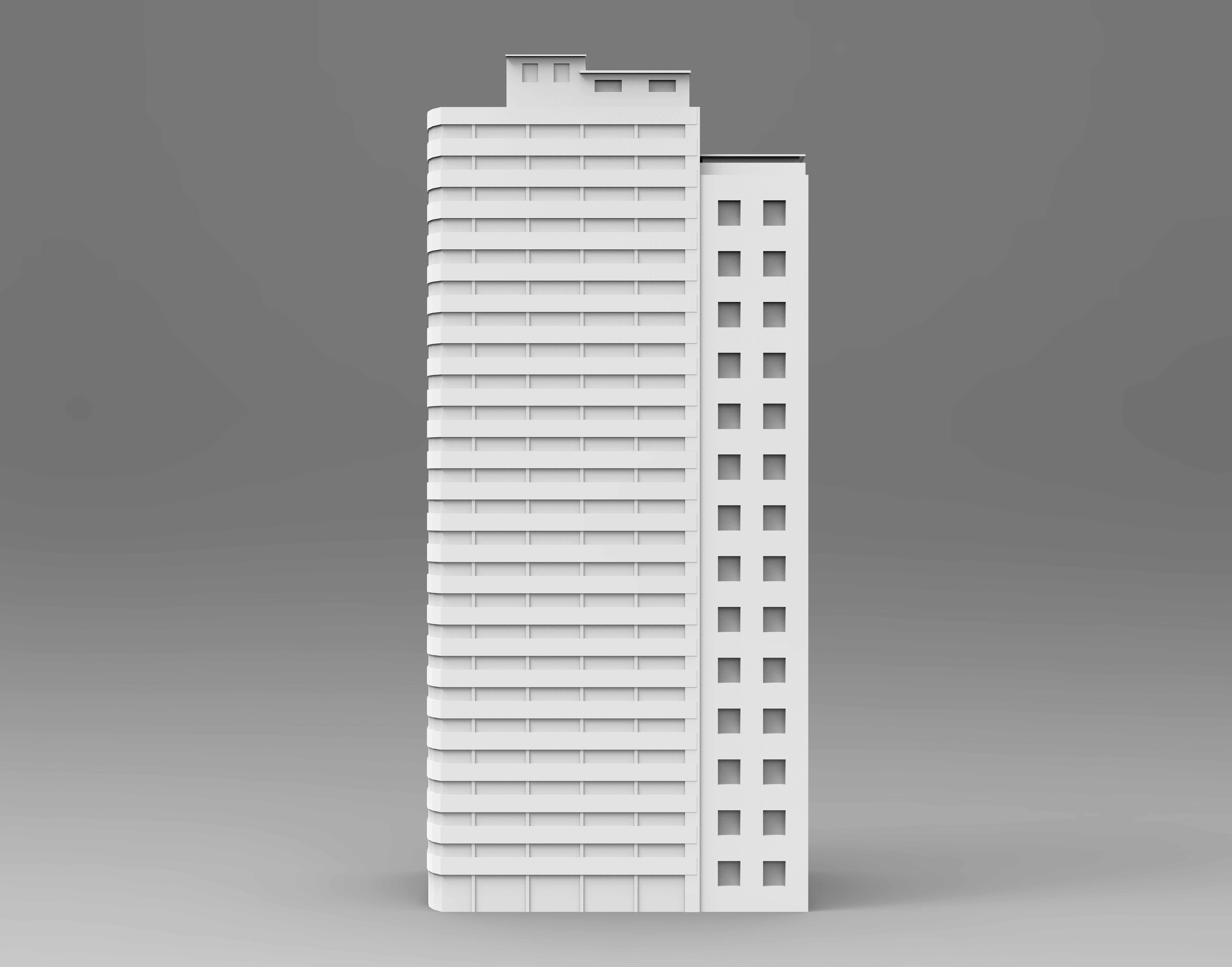 Building package Low-poly 3D model_4