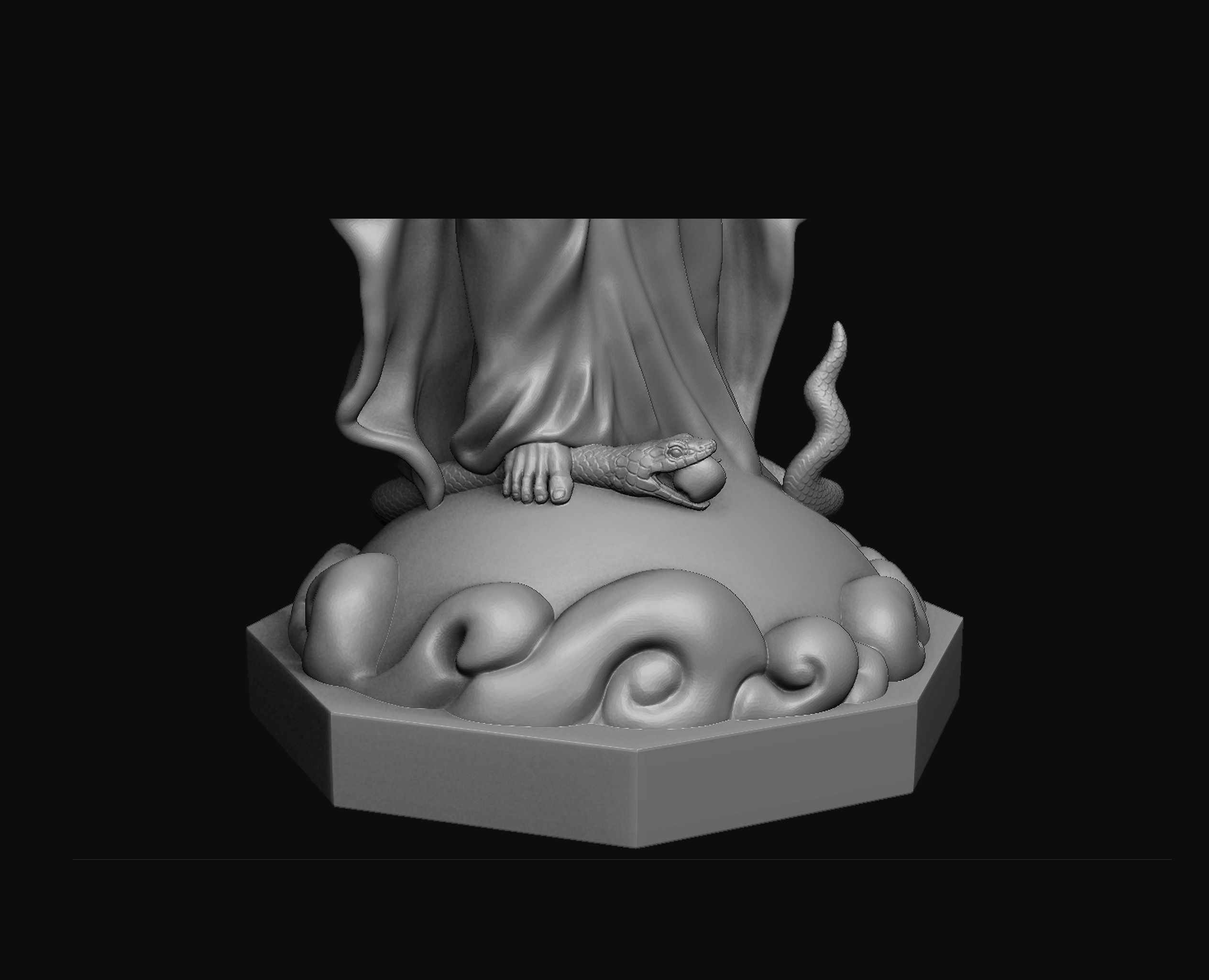 Virgin Mary 3D print model_10