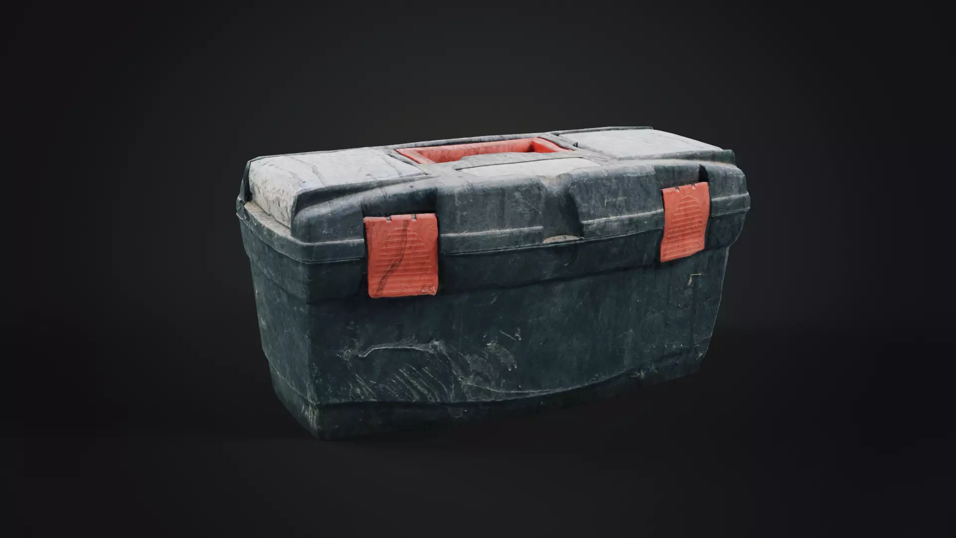 Plastic tool box Low-poly 3D model