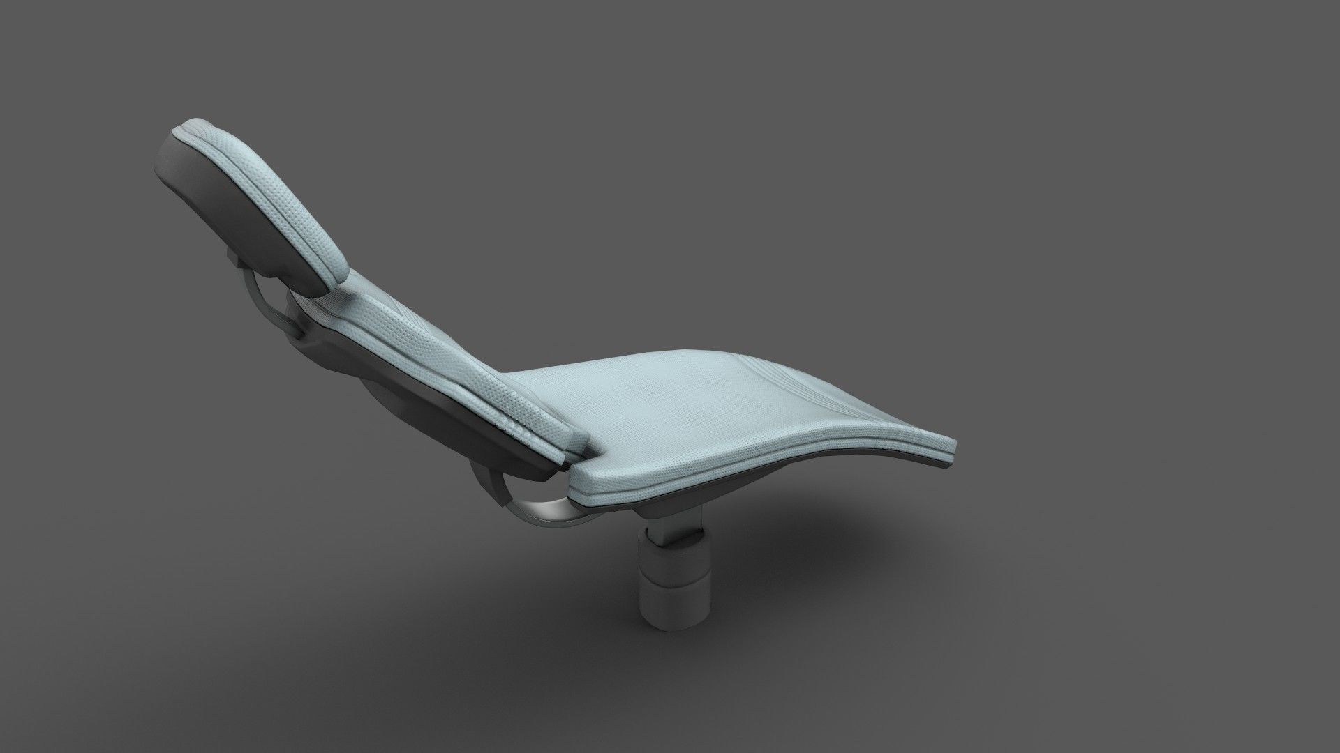 Futuristic Medical Chair Low-poly 3D model_3