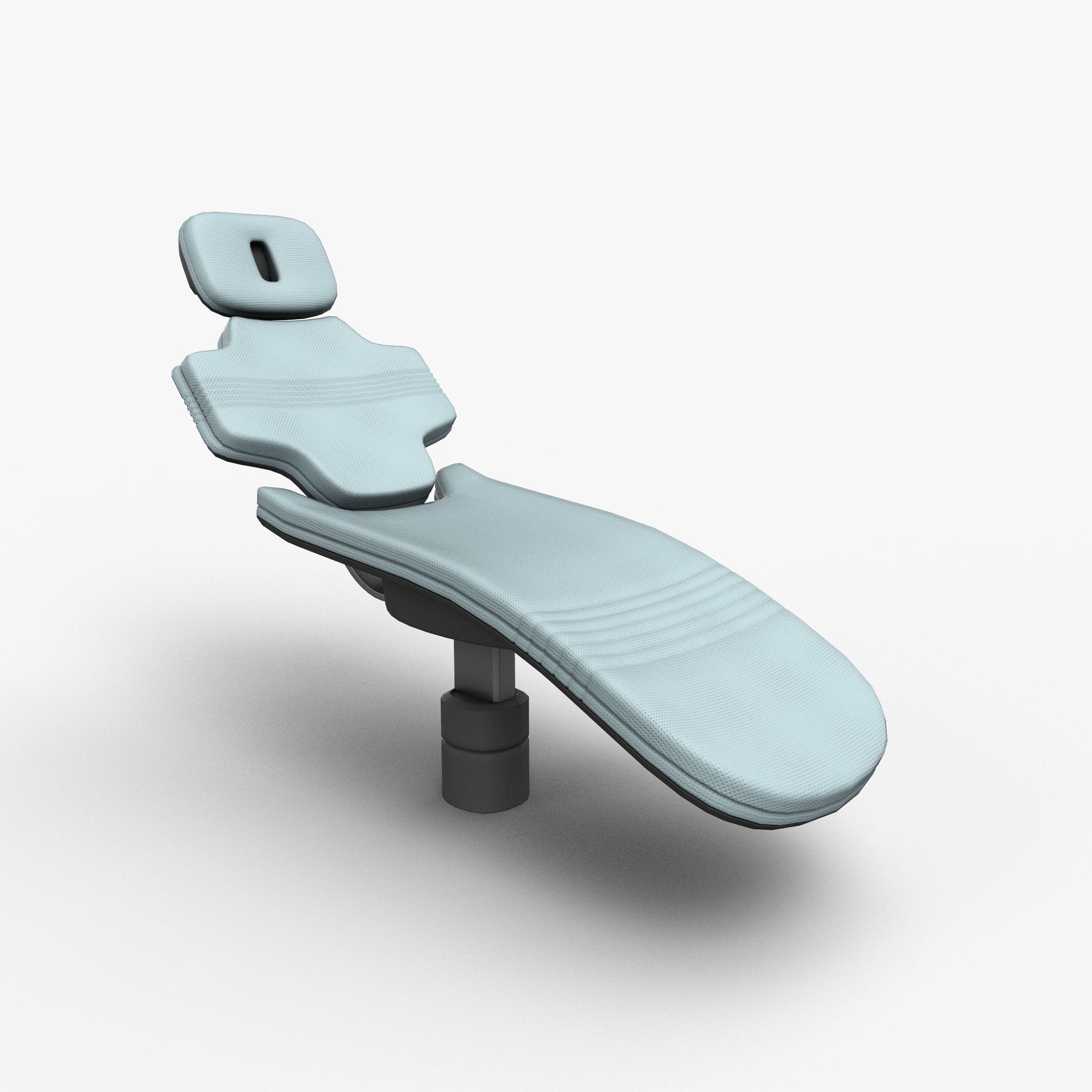 Futuristic Medical Chair Low-poly 3D model_1