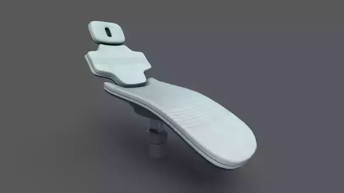 Futuristic Medical Chair Low-poly 3D model