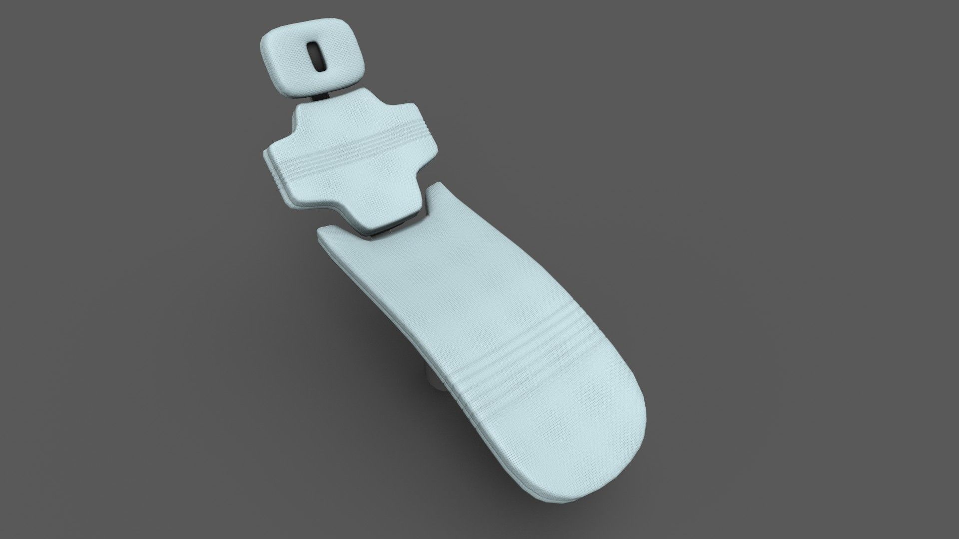 Futuristic Medical Chair Low-poly 3D model_5