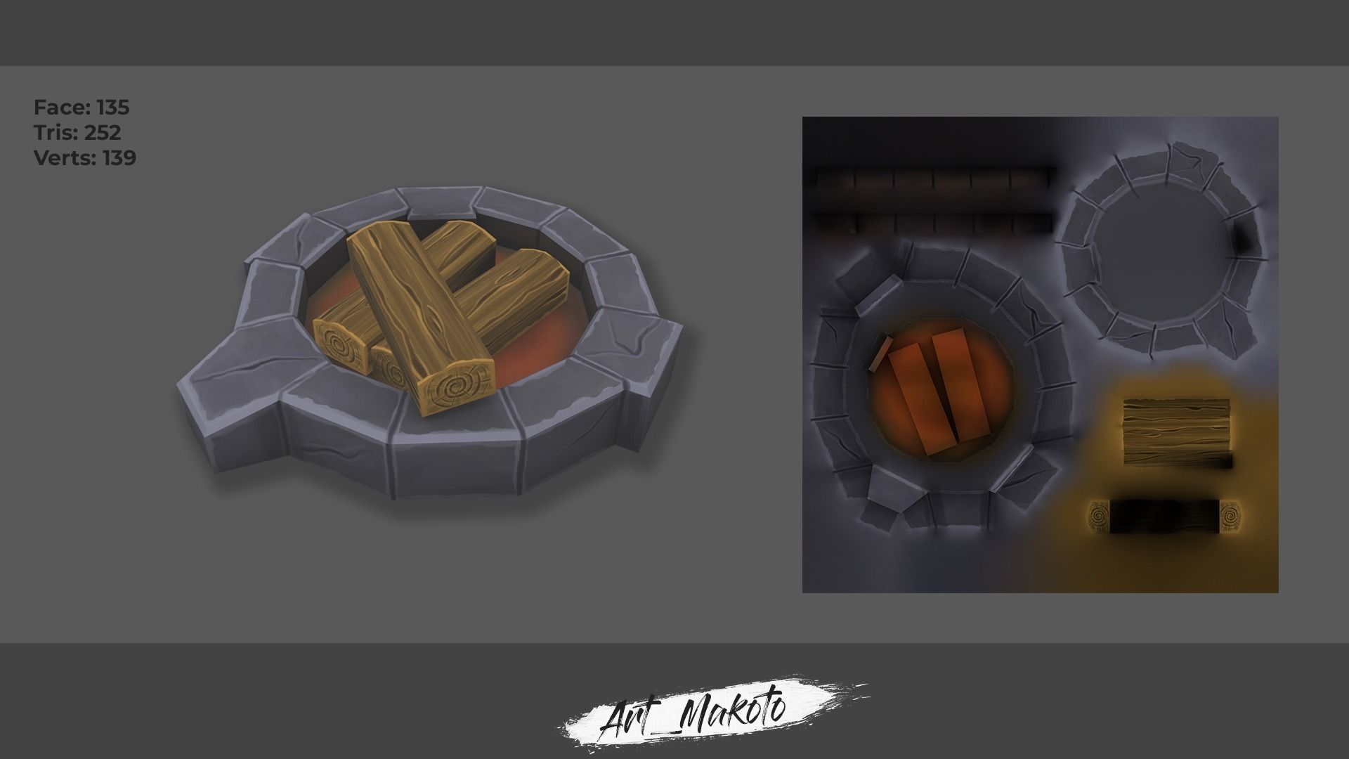 HandPaint Asset Camping Low-poly 3D model_8