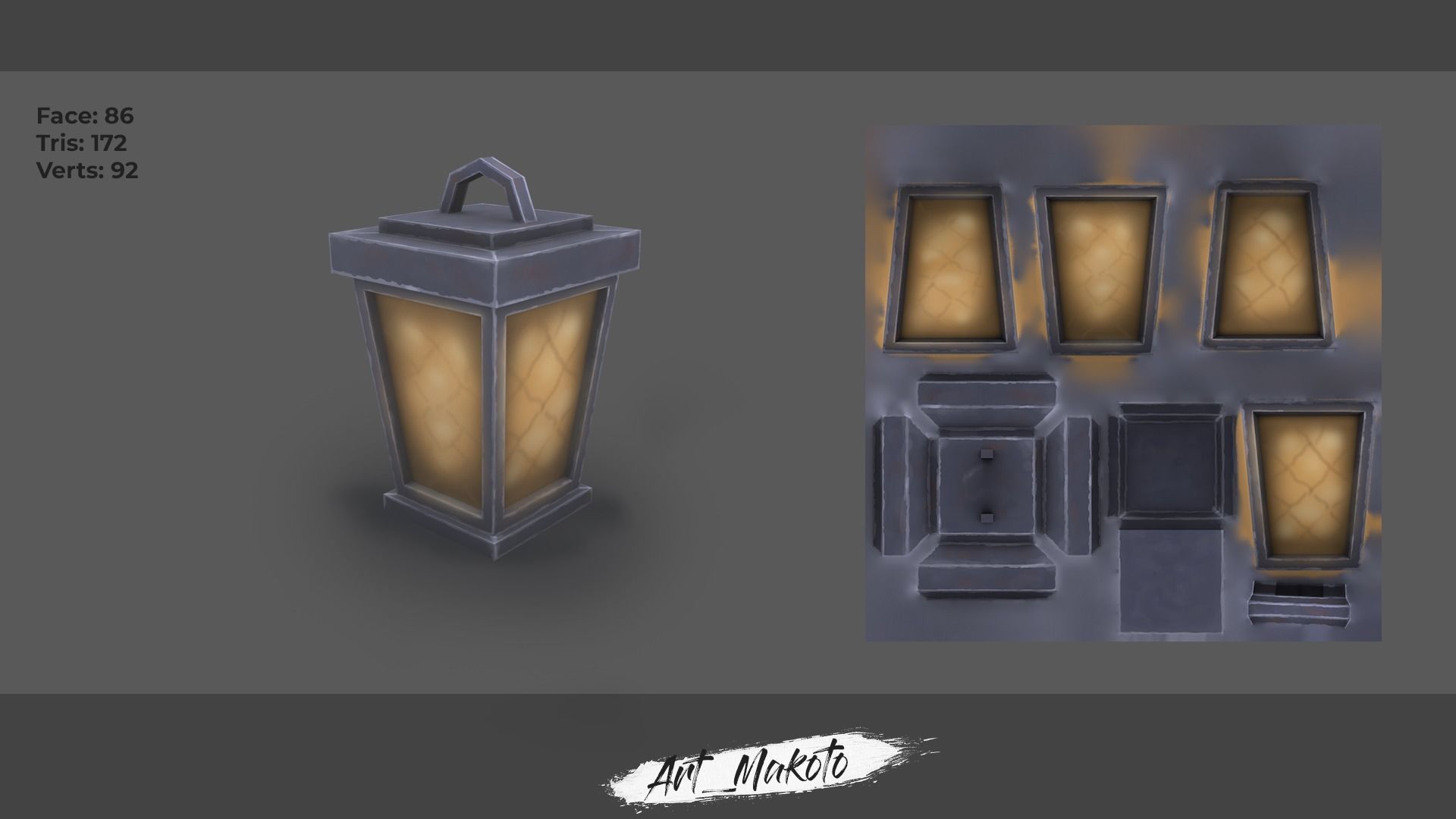 HandPaint Asset Camping Low-poly 3D model_6