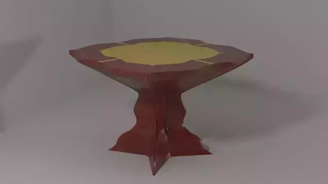 Plastic table with thread