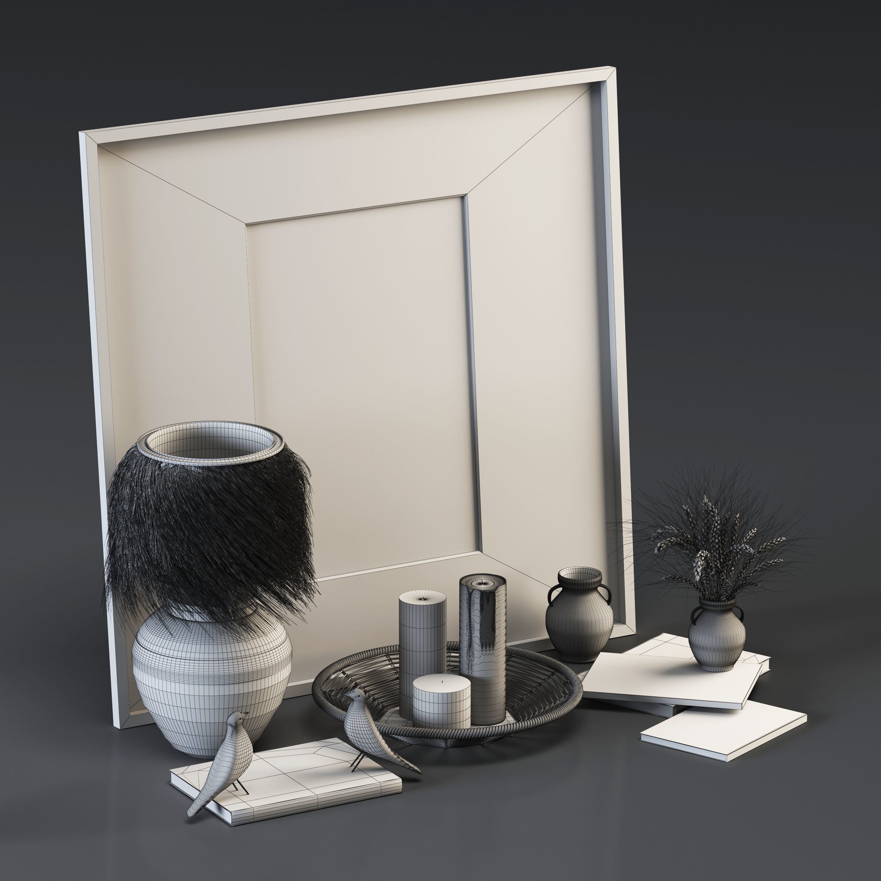 Decorative Set- Boho 3D model_4