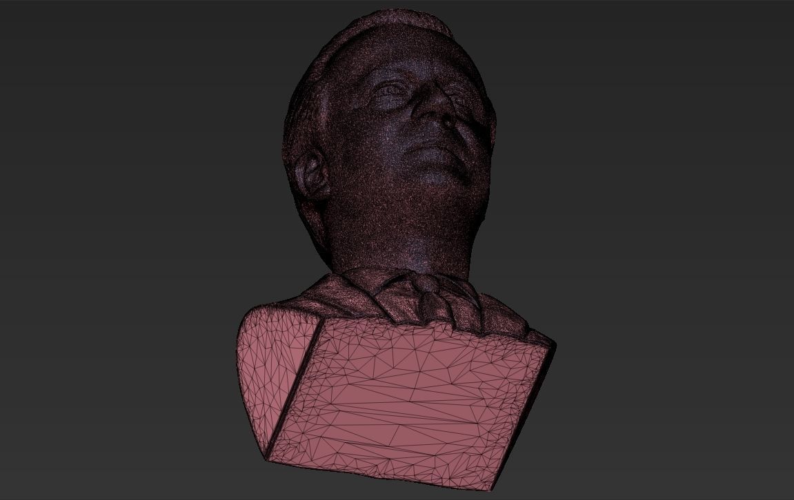 David Cameron bust 3D printing ready stl obj formats 3D print model_33