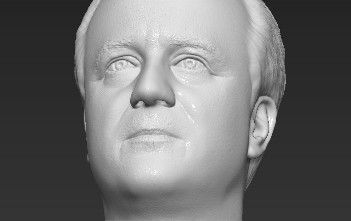 David Cameron bust 3D printing ready stl obj formats 3D print model_24