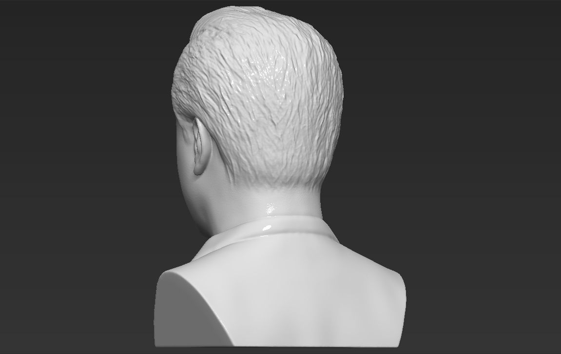 David Cameron bust 3D printing ready stl obj formats 3D print model_11