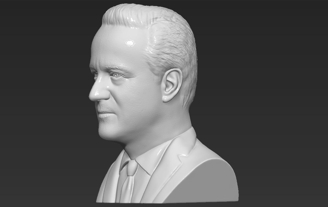 David Cameron bust 3D printing ready stl obj formats 3D print model_8