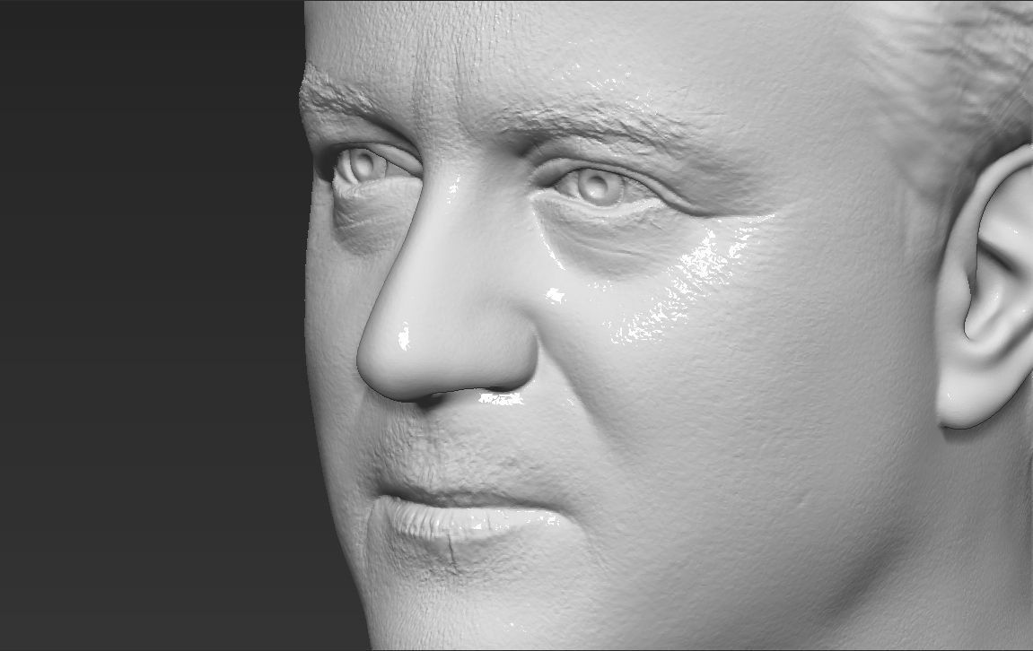 David Cameron bust 3D printing ready stl obj formats 3D print model_23