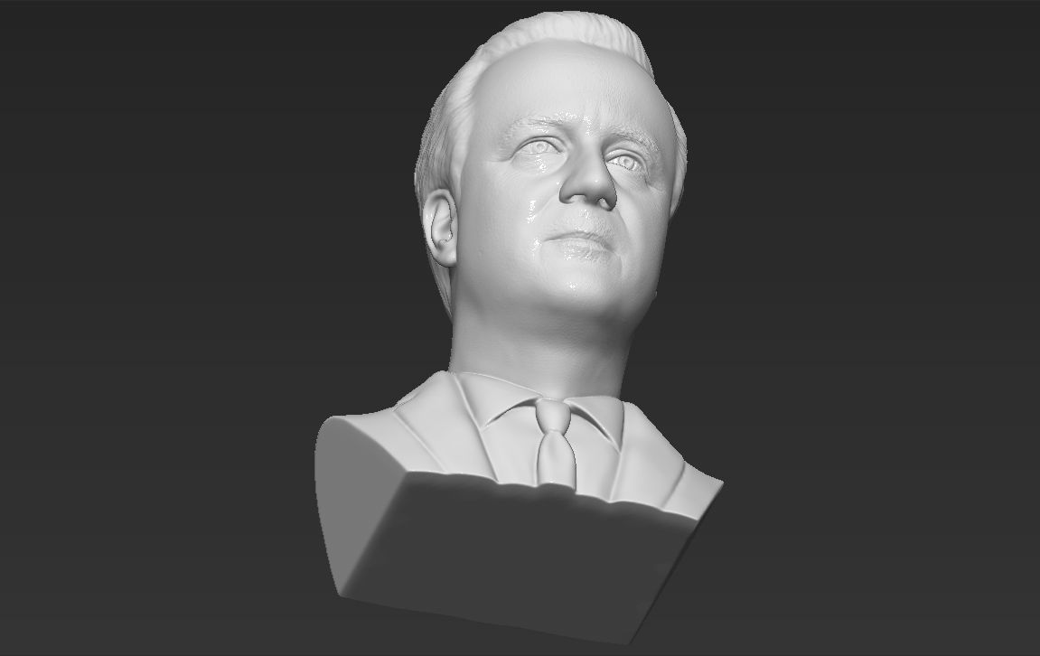 David Cameron bust 3D printing ready stl obj formats 3D print model_28
