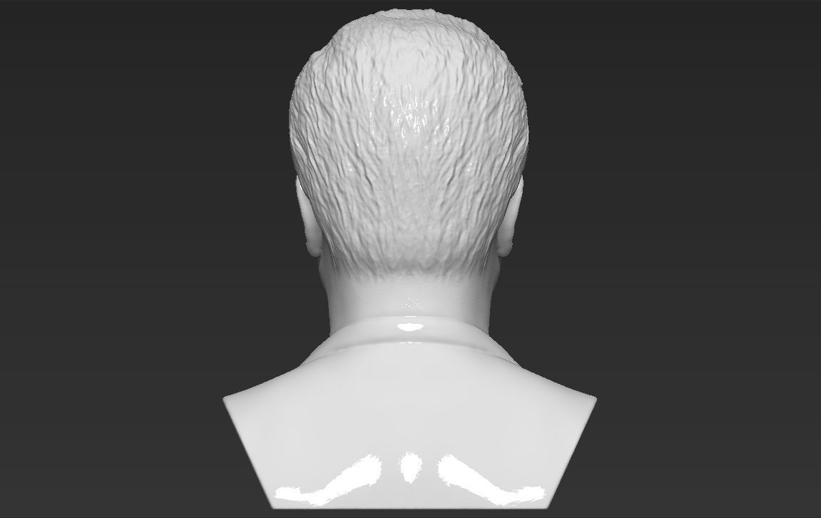 David Cameron bust 3D printing ready stl obj formats 3D print model_12