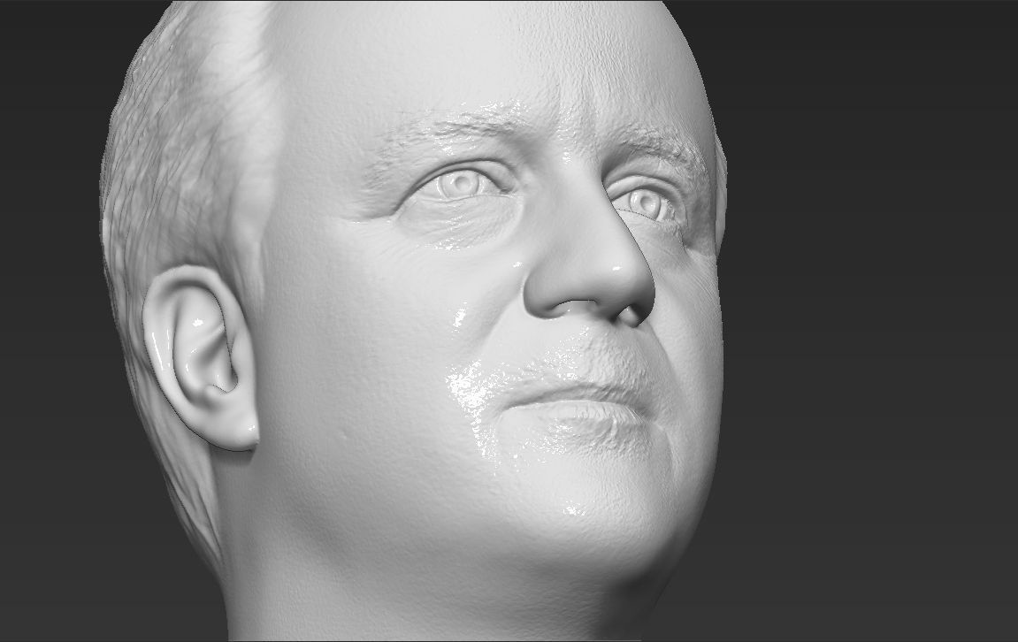 David Cameron bust 3D printing ready stl obj formats 3D print model_25