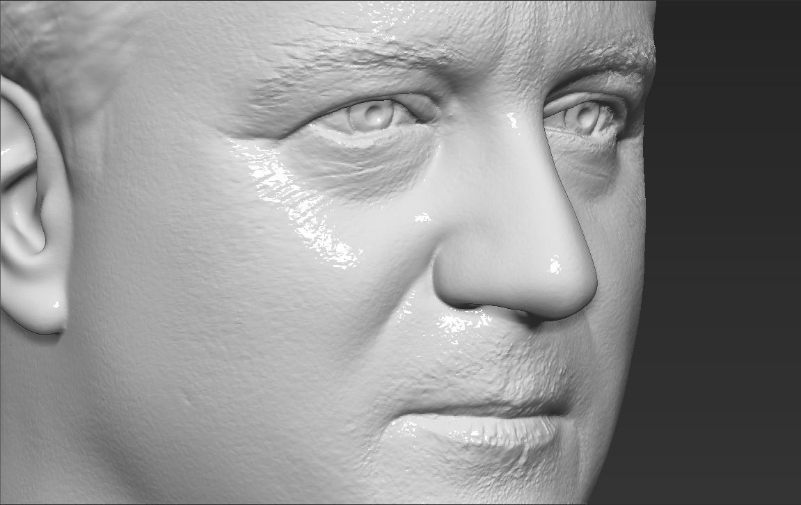 David Cameron bust 3D printing ready stl obj formats 3D print model_22