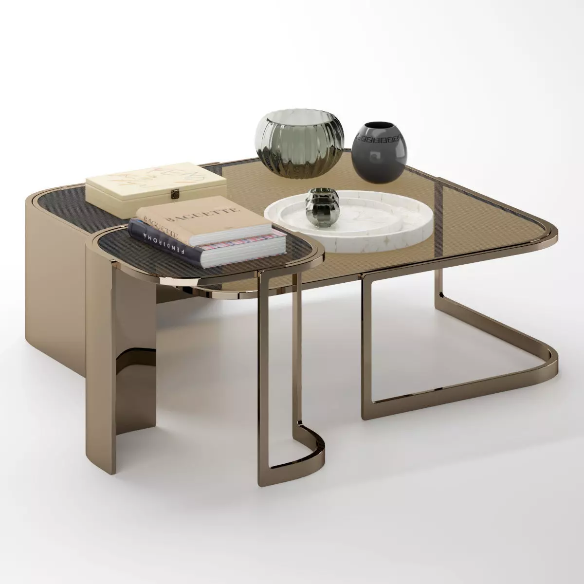 Coffee table Bent fendi Home 3D model