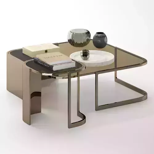 Coffee table Bent fendi Home 3D model