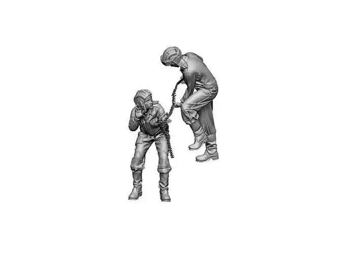 T-60 crew Free 3D print model