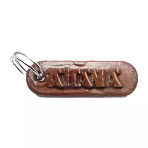 AITANA Personalized keychain embossed letters