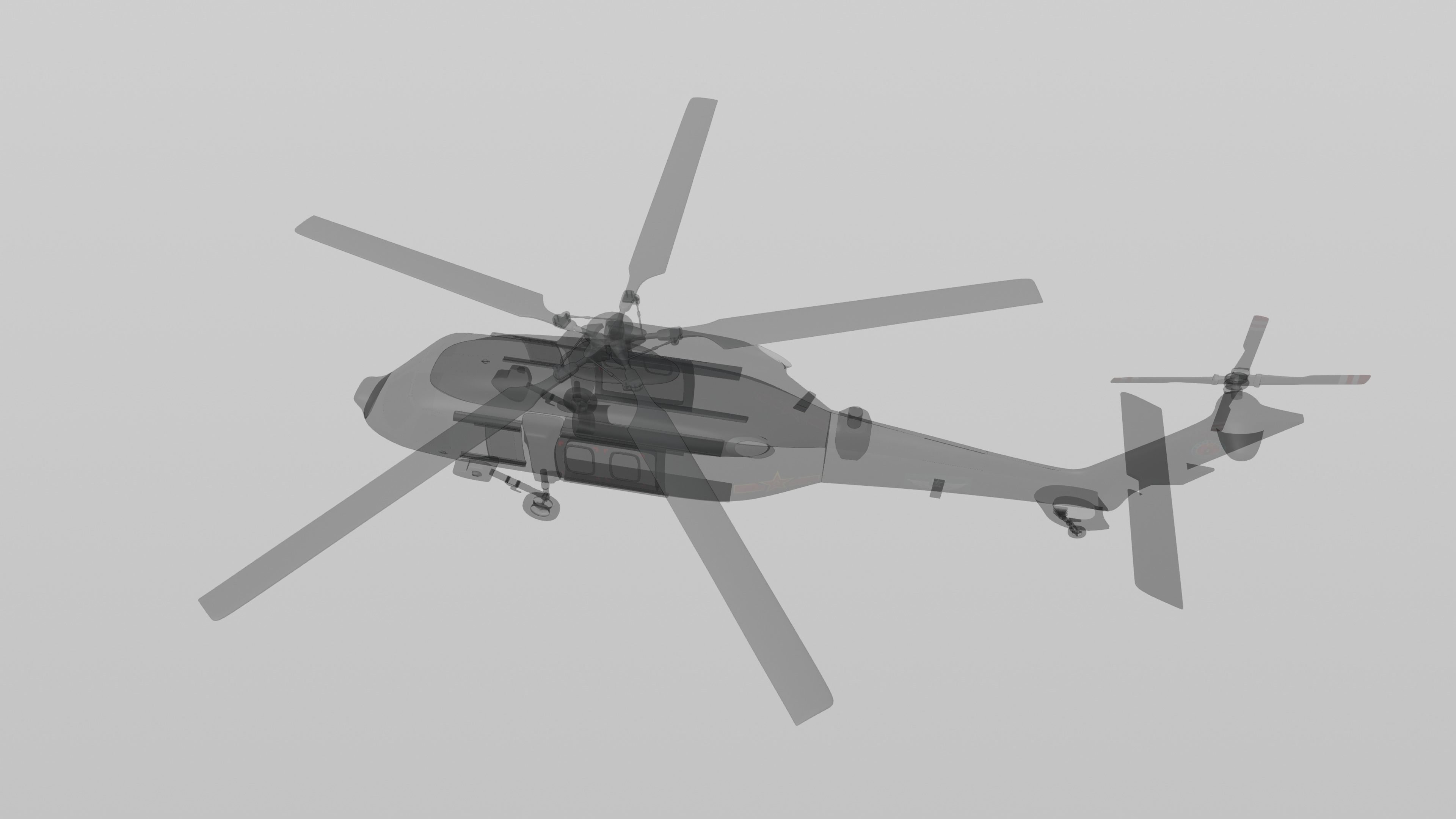 Harbin Z-20 - THE CHINESE BLACK HAWK - 3D model_30