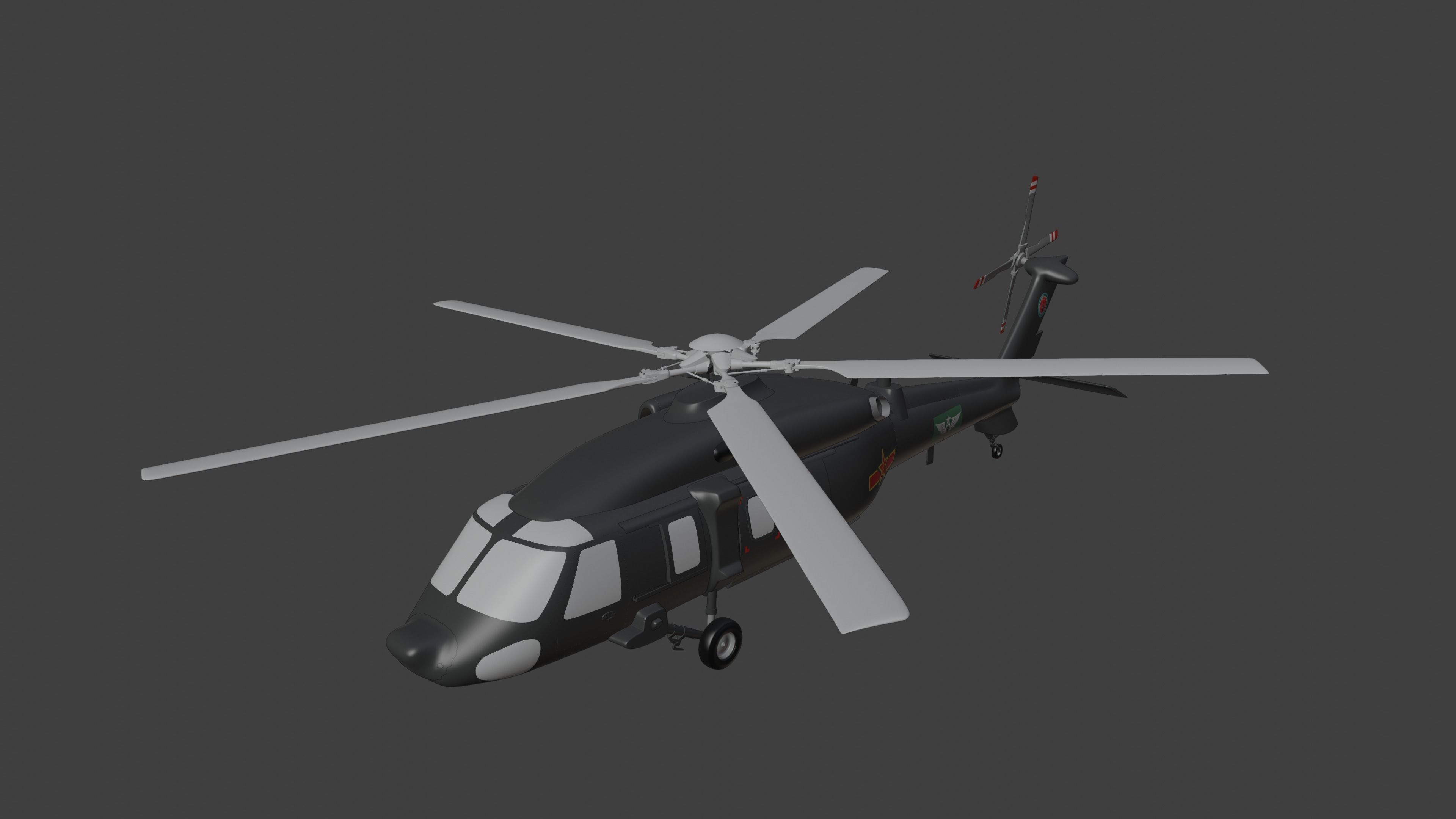 Harbin Z-20 - THE CHINESE BLACK HAWK - 3D model_20