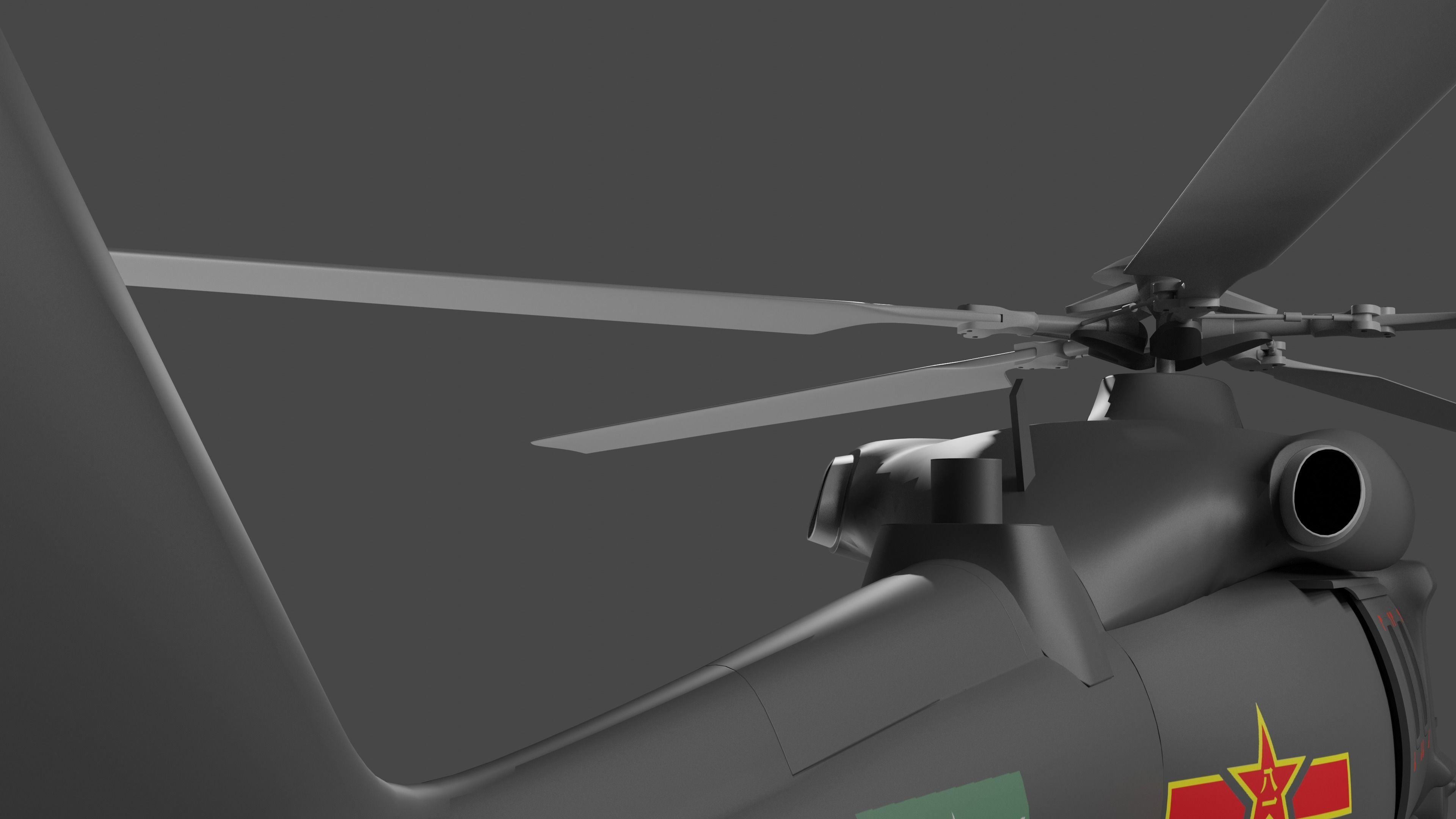 Harbin Z-20 - THE CHINESE BLACK HAWK - 3D model_9