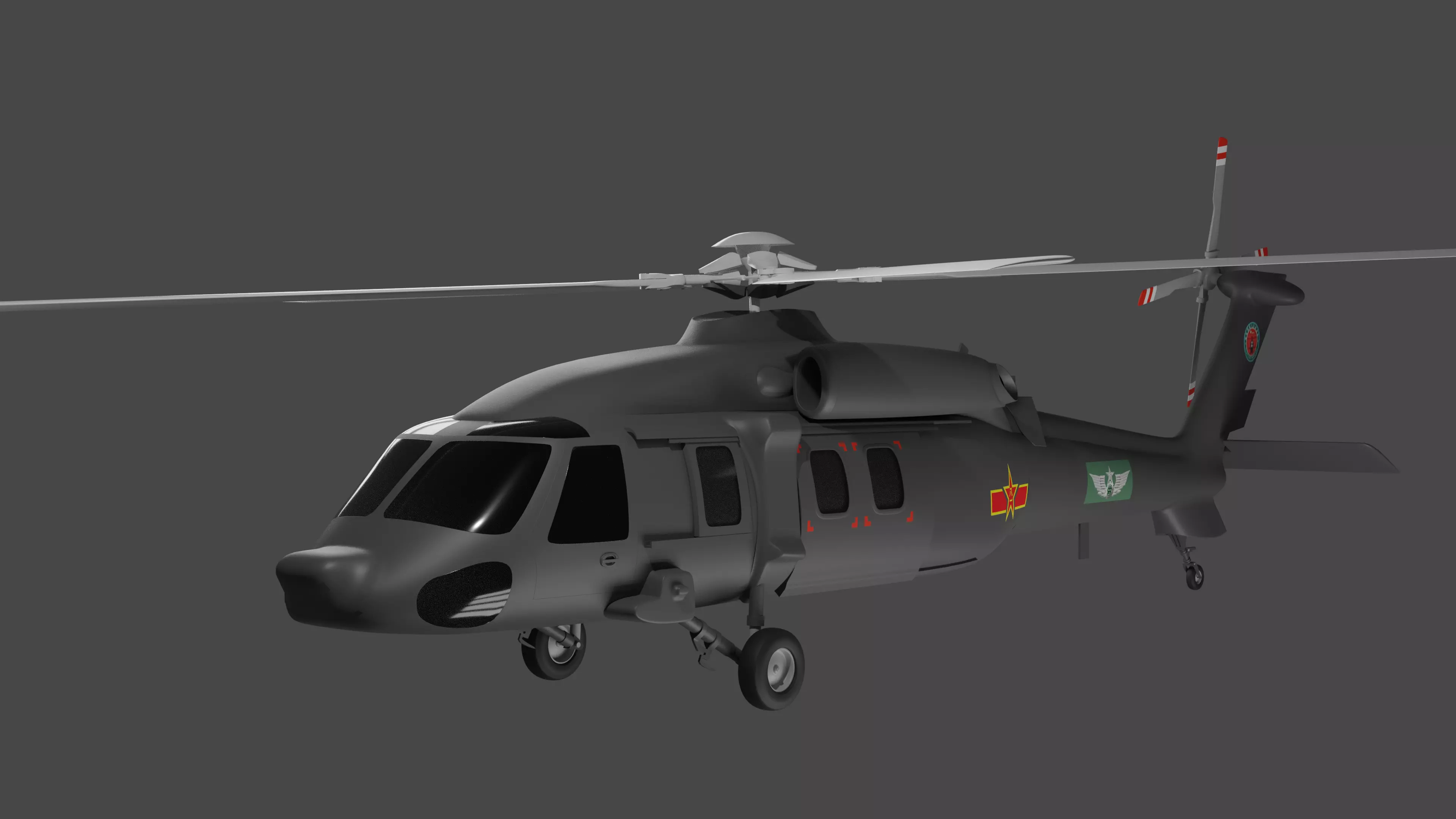 Harbin Z-20 - THE CHINESE BLACK HAWK - 3D model_0