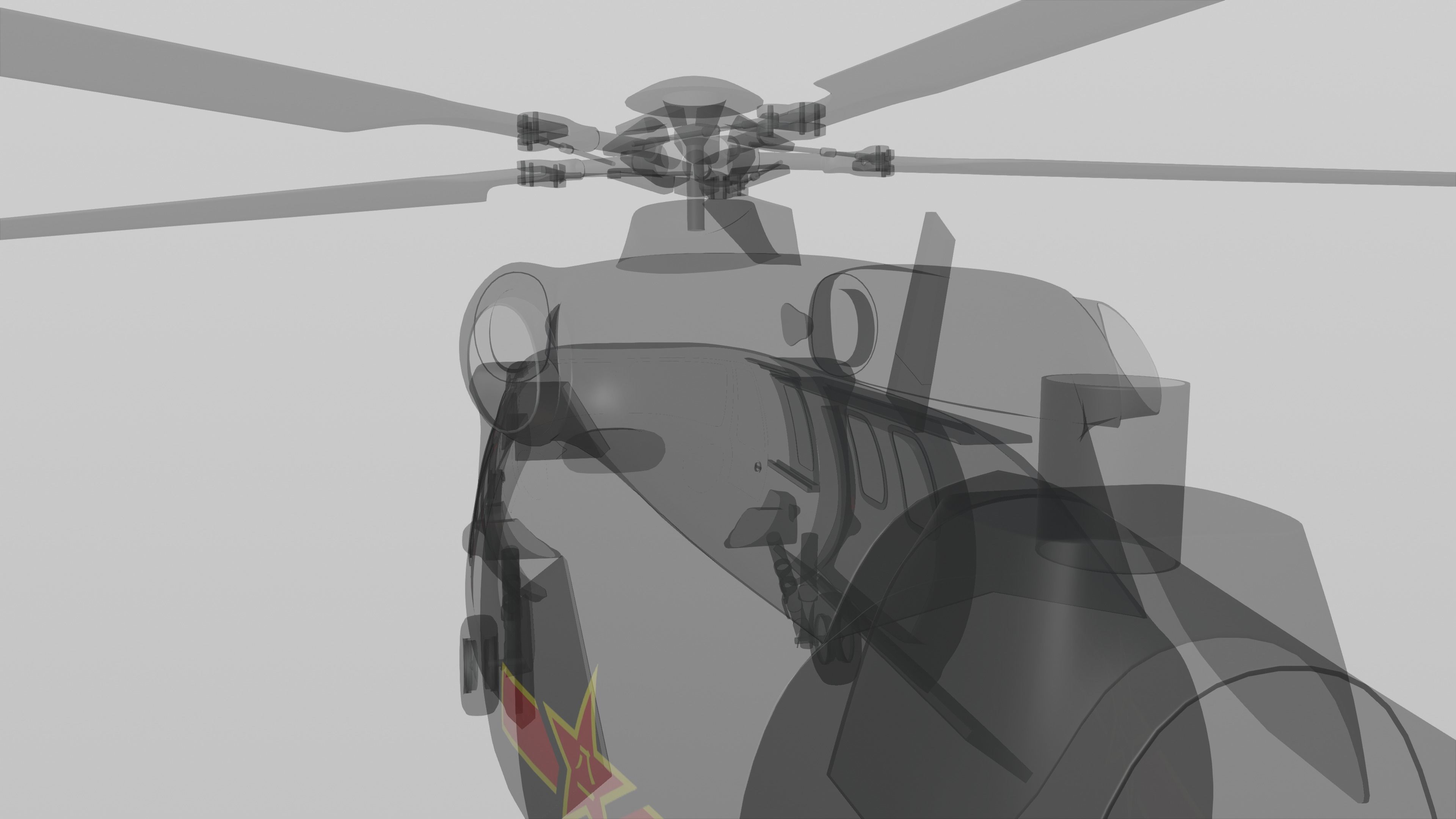 Harbin Z-20 - THE CHINESE BLACK HAWK - 3D model_34
