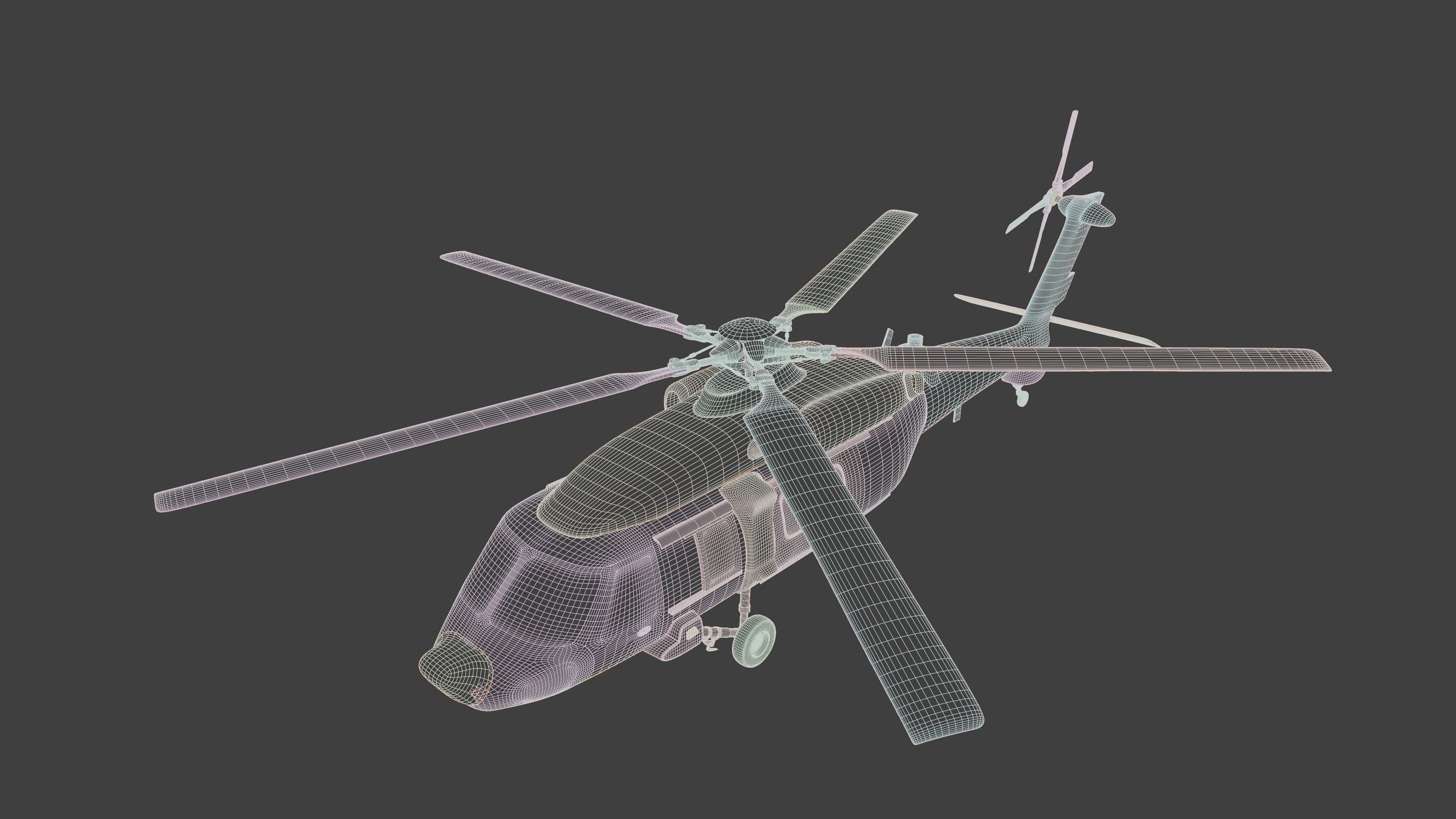 Harbin Z-20 - THE CHINESE BLACK HAWK - 3D model_11
