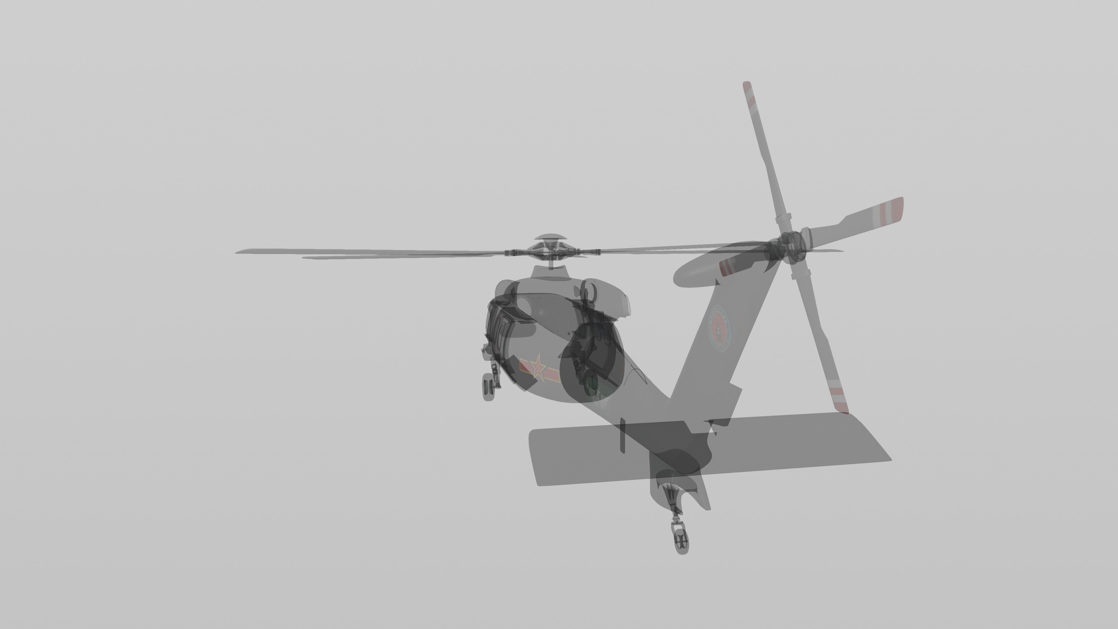 Harbin Z-20 - THE CHINESE BLACK HAWK - 3D model_28