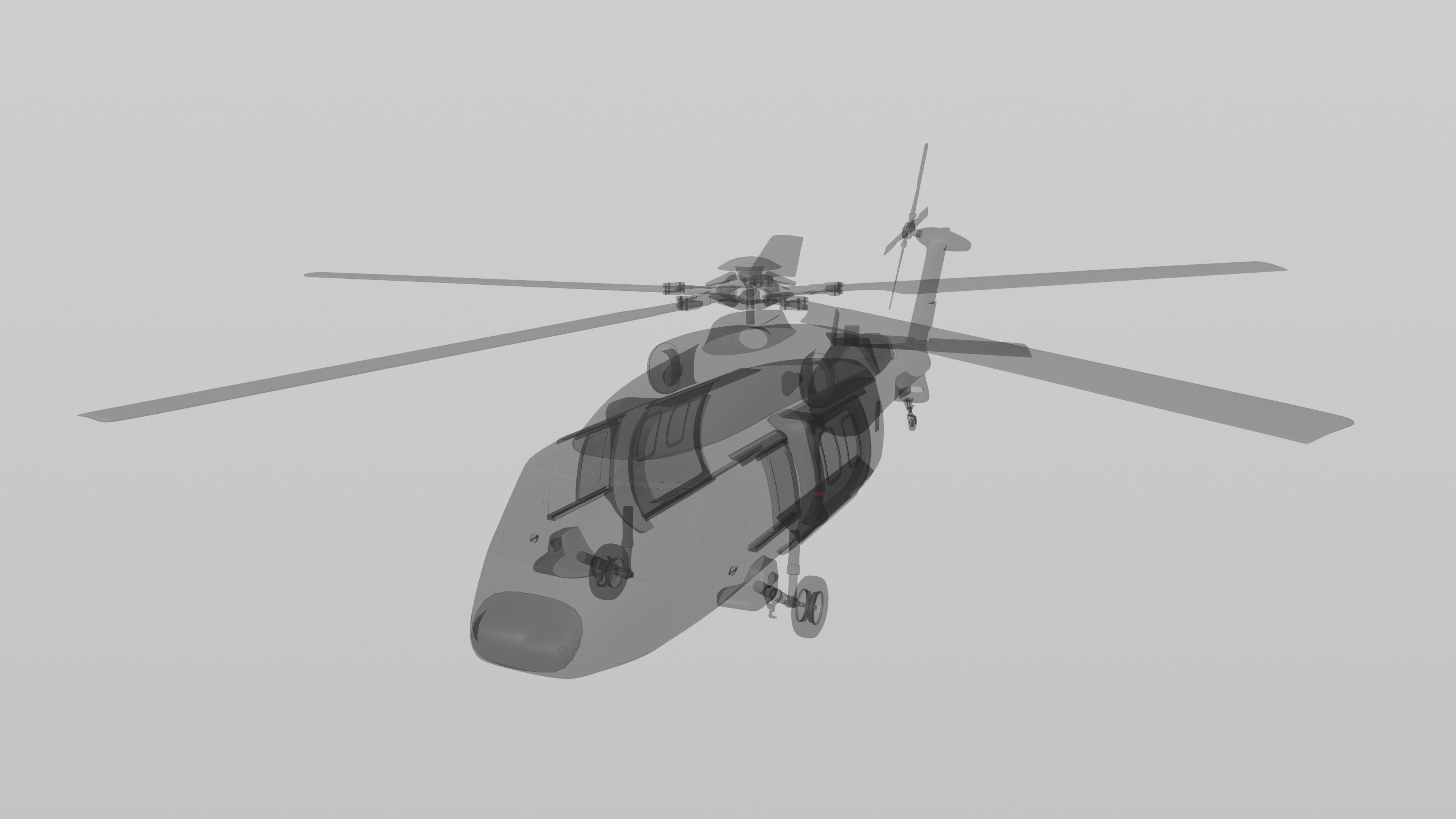 Harbin Z-20 - THE CHINESE BLACK HAWK - 3D model_29