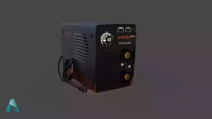 Welding machine Free low-poly 3D model