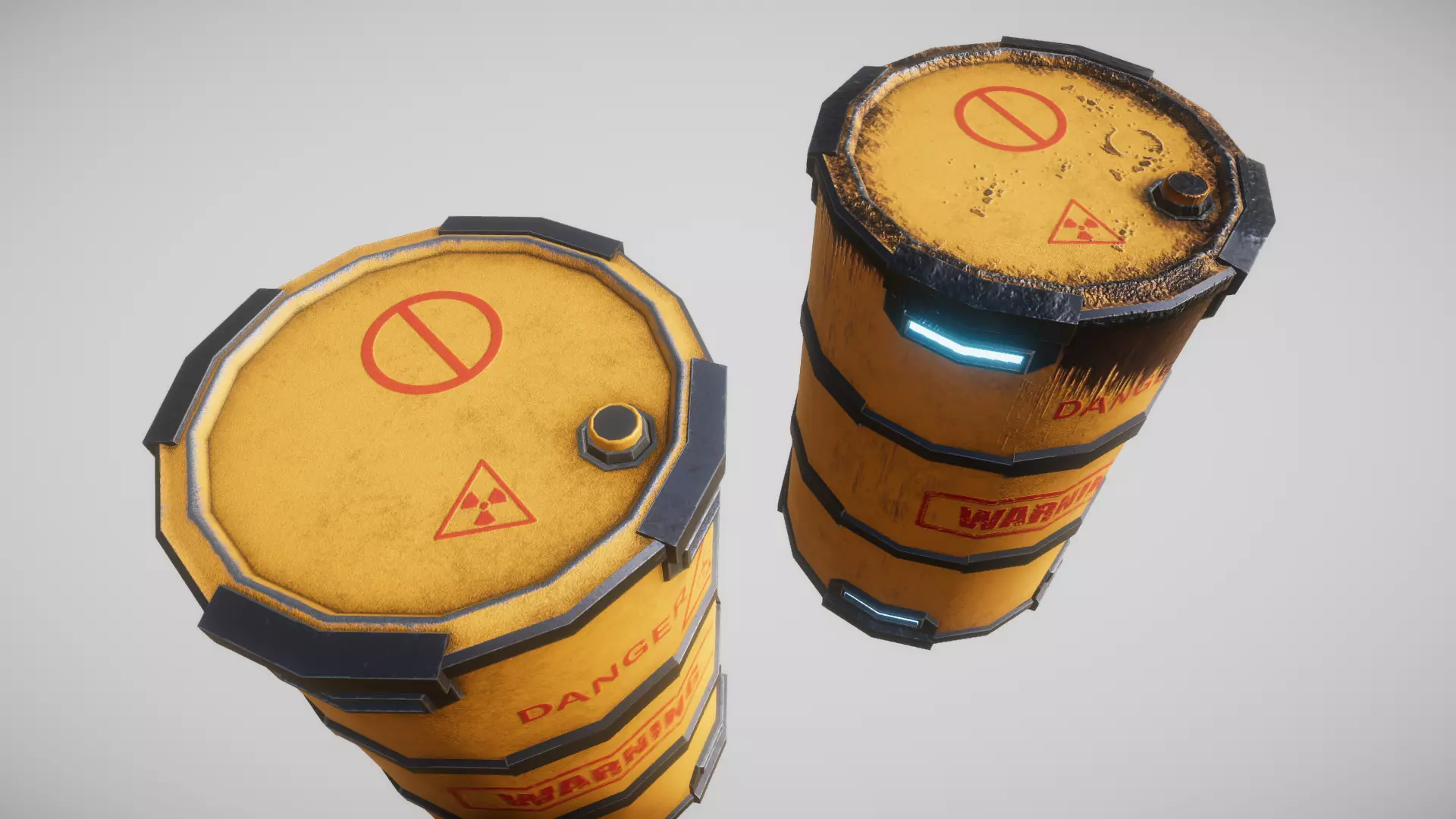 Sci-Fi Barrel Free low-poly 3D model