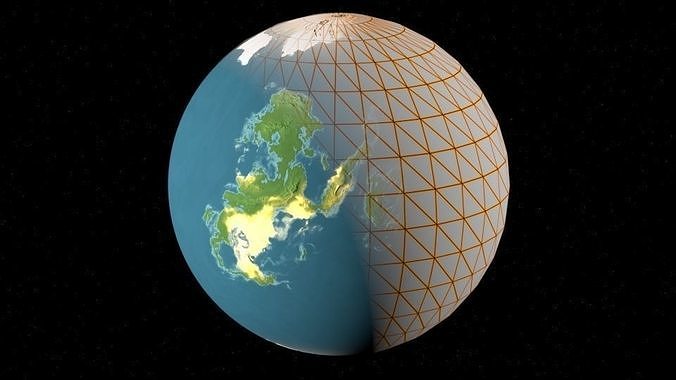 Generative Blender Low-poly 3D model