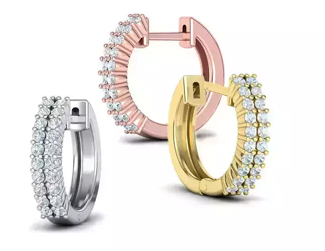 Diamond Earrings Two arrow of Diamonds 